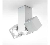 Milan Iluminación Milan Dau foco plafón 3 luces aluminio