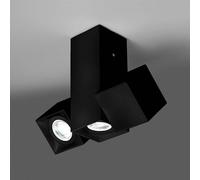 Milan Iluminación Milan Dau Spot plafón 3 luces negro