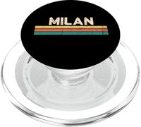 Milán Italia Ciudad Nombre Clásico Vintage Colores Diseño PopSockets PopGrip para MagSafe