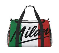 Milan, Italy - Bolsa de mano versátil con estampado de Italia, ligera, portátil, plegable, para viajes, camping