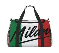 Milan, Italy Print Daily Essentials Bolsa de transporte de mano de gran capacidad para escapadas de fin de semana