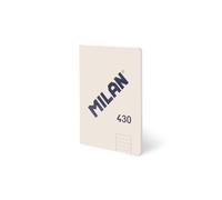 MILAN® Libreta A5 encolada, papel a líneas, 48 hojas de 95 gr/m², colección 430 since 1918, beige