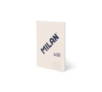 MILAN® Libreta A5 encolada, papel cuadriculado, 48 hojas de 95 gr/m², colección 430 since 1918, beige