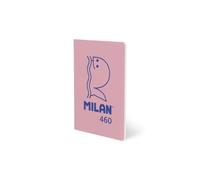 MILAN® Libreta A5 grapada, papel a líneas, 24 hojas de 95 gr/m², colección 460since 1918, rosa