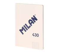 MILAN® Libreta encolada A4, cuadrícula de 5x5mm, 48 hojas A4, Papel de 95 gr/m², serie 1918, beige