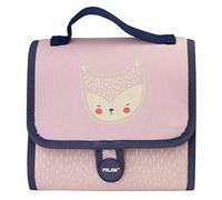 MILAN Maletín 2 Estuches con Contenido Berrywood Rosa Mochila Infantil, 22 cm, Rosa