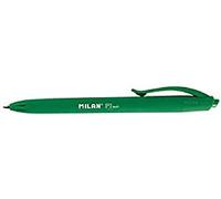 Bolígrafo Retráctil Milan P1 1 mm Táctil Verde