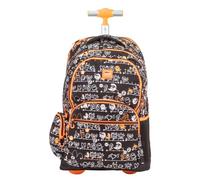 MILAN® Mochila con ruedas y 6 cremalleras (25 L) serie especial Tandem, negro