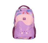 MILAN® Mochila escolar 2 cremalleras (21 l) serie especial Fun animals, violeta