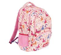 MILAN® Mochila escolar 4 cremalleras (25 L) serie especial Flowicorn