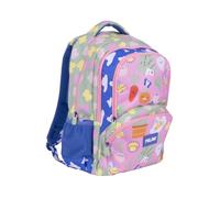 MILAN® Mochila escolar 4 cremalleras (25 L) serie especial Green & Grow