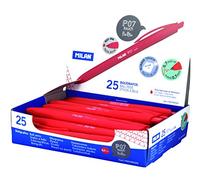 MILAN P07 Touch - Expositor con 25 bolígrafos, Color Rojo