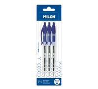 MILAN Blíster 3 bolígrafos P1 azul, BWM10445