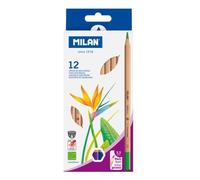 Milan pack de 12 lapices hexagonales de colores - mina gruesa 3.5mm -