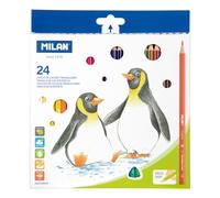 MILAN Gomas de borrar pequeñas blancas – Pack de 24