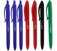MILAN Pack de 7 Bolígrafos P1 Touch (3 azul, 2 rojo, 1 negro, 1 verde)