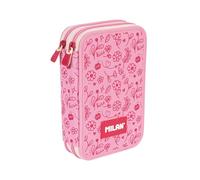 MILAN® Plumier 2 pisos con contenido serie especial Flowicorn, rosa