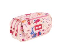 MILAN® Estuche portatodo 4 cremalleras serie especial Flowicorn