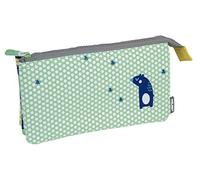 MILAN Portatodo 5 Compartimentos Net&lit Verde Estuches, 22 cm, Verde