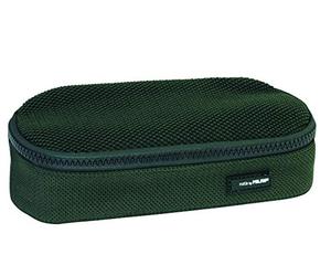 MILAN Portatodo Ovalado Mini Knit Khaki Green Estuches, 20 cm, Verde