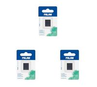 MILAN® Recambio de acuarela en formato de medio godet, turquesa (Paquete de 3)