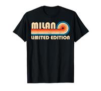 Milan Retro 70s 80s Sunset Stripe Camiseta