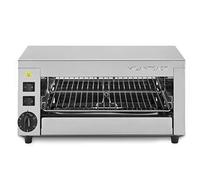 MILAN-TOAST Hornillo Salamandra individual sin pinzas con agujero, 1,9 W, acero inoxidable