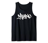 Milano Graffiti City Street Art Handstyle Italia Souvenir Camiseta sin Mangas