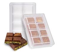 Milano Home Auténtico molde de policarbonato para chocolate moldes profesionales de barra de chocolate profundo con precisión y durabilidad, 1 pieza