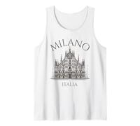 Milano Italia Catedral del Duomo Arquitectura Italia Camiseta sin Mangas