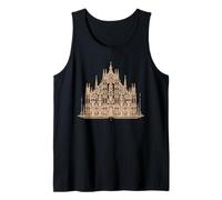Milano Italia Catedral del Duomo Arquitectura Italia Camiseta sin Mangas