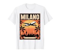 Milano Italia Skyline - Vintage Italia City Souvenir Design Camiseta