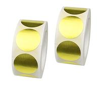 milaosk 1000 Piezas Etiquetas Adhesivas Oro Pegatinas Circulares 1 Pulgadas Etiquetas de Puntos Brillantes ellos Pegatinas Etiquetas de Sellado Redondas de Paquete al por Menor 25 mm