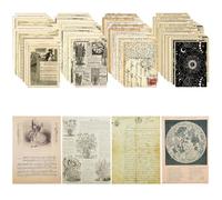 Milaosk 120 Hojas Papel Scrapbooking Vintage 14x20cm, Materiales Decorativos para Manualidades DIY, Álbum de Fotos, Diario y Journal