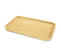 milaosk Bandeja Bambu Rectangular,Bandeja Madera Pequeña Bandeja Baño Bandeja Madera Cocina Bandejas Decorativas para Cosmético,Postres,Té,Café, Pasteles 29 x 16 x 2 cm