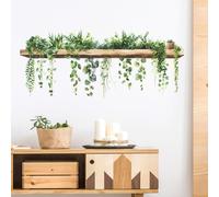 milaosk Pegatinas de Pared Planta Verde Vinilos de Pared Decorativos Murales Adhesivos Pared para Cocina Salón Oficina