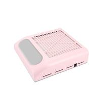 MILATE Aspirador de uñas de 150W, Ventilador Extractor for manicura y pedicura, Absorbente de Polvo con Filtro extraíble, recolección de Polvo de uñas for salón con Potente succión(Pink)