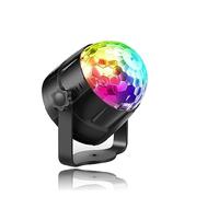 MILATE Luces de Fiesta LED Luces De Fiesta 7 Colores USB Disco Magic Ball DJ Stage Light LED RGB Activado por Sonido Giratorio For Fiesta De Cumpleaños Home Game Room Bar Ampliamente Utilizado