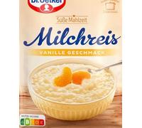 Milchreis Vanille-Geschmack - Riz au lait saveur vanille - Pour délicieux gâteaux, et dessert maison pour des recettes - Compatible avec oetker - 125g
