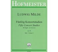 MILDE - Estudios de Concierto (50) Op.26 Vol.2 para Fagot