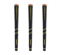 Mile High Life Avid Golfer Club Grip | Juego de 3, 13 piezas | Empuñadura de goma con cable multicompuesto | Tamaño mediano estándar Jumbo (3 unidades, tamaño mediano)