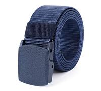 Mile High Life Cinturón de red de nylon Cinturón militar exterior Hebilla plástica segura TSA (510-Armada de la hebilla)