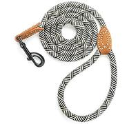 Mile High Life- Correa de piel y tejido con mango y cierre de metal resistente para escalada, montaña, perros (1,2/1,5/1,8 m)