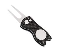 Mile High Life Herramienta de Metal con botón emergente y Marcador magnético de Bolas Golf (Pescado Negro)