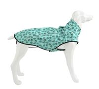 Mile High Life | Impermeable para perro | Ropa ajustable a prueba de agua para mascotas | Chaqueta impermeable ligera con tira reflectante | Cierre fácil de poner, cactus verde, XXS