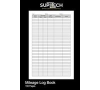 Mileage Log Book: 100 Page Tracker Journal for Small Business Tax Documentation and Write-offs (Suplitech Office & School Essentials)