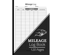 Mileage Log Book: Auto Mileage Journal, Odometer Tracking Logbook, Truck and Car Miles Expenses Tracker For Small Business or Personal Taxes - 120 Pages, 6"x9" inche