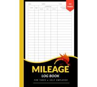 Mileage Log Book for Business - 6x9 Inches, 110 Pages, Track 2,592 Trips: Track Your Vehicle Mileage, Expenses, and Trips for Accurate Tax Deductions ... Business Owners, Self-Employed & Freelancers