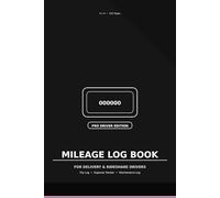 Mileage Log Book for Delivery & Rideshare Drivers: Trip Log + Expense Tracker + Maintenance Log | 6x9 | Odometer Tracking for Gig Work & Small Business Driving