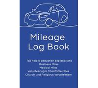 Mileage Log Book: IRS-Compliant Tracker for Business, Medical, Charity and Church Miles | Vehicle Expense Log with Odometer and Trip Record for Tax-Deductible Miles